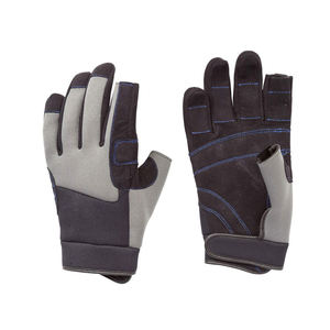 Nuevos Guantes de Vela de Invierno con Dedos Cortos de Cuero Sintético Gelencopak Modelo G-1101 para Barcos Hechos en Pakistán - Product Image 1