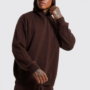 Long Sleeves Hoodie With <b>Shorts</b> For <b>men</b> / Custom Made Blank <b>Men's</b> <b>Slim</b> <b>Fit</b> Pullover Hoodie For Adults - Product Image 4