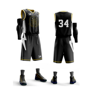 Uniforme de basket-ball au Design Unique personnalisable, ensemble d'uniformes avec figurine sublimation - Product Image 1