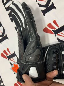 Guantes de motocicleta impermeables de cuero vacuno de alta calidad, color personalizado, logotipo personalizado, precio al por mayor, EE. UU. - Product Image 6