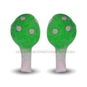 Asterisk Wet Felting <b>Mushroom</b> <b>Decoration</b> Handmade Felt <b>Mushrooms</b> 100% NZ Wool Eco-friendly Hobbycraft Supplies Various Sizes - Product Image 5