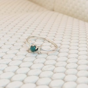 925 argent Sterling créatif arc Style anneau Turquoise pierre précieuse à la main lunette réglage mignon Design femmes/unisexe fête de mariage - Product Image 3