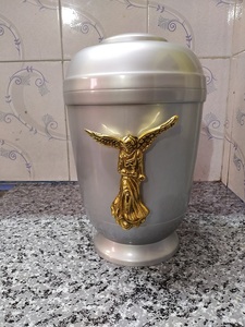Brassworld India Latón Plata Ángel Cremación Urna Suministros funerarios - Product Image 4