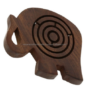 EXCLUSIVE WOOD CRAFTS WOODEN <b>BALL</b> <b>MAZE</b> FANCY GAME ITEM - Product Image 4