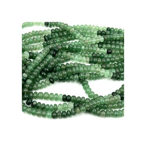 Cuentas Rondelle facetadas de cuarzo fresa verde de 7-8mm de calidad superior, hebra de 17 pulgadas para fabricación de joyas, piedra verde Natural - Product Image 5
