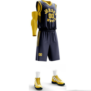 Kit de basket-ball personnalisé de haute qualité pour hommes, uniforme de ballon, Design de sublimation, personnalisé, nouvelle collection - Product Image 2