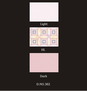 Carreaux muraux en céramique émaillée moderne 300x450mm Porcelaine Jardin Extérieur Finition brillante Style classique Isolation thermique 5mm Salles de bain - Product Image 6