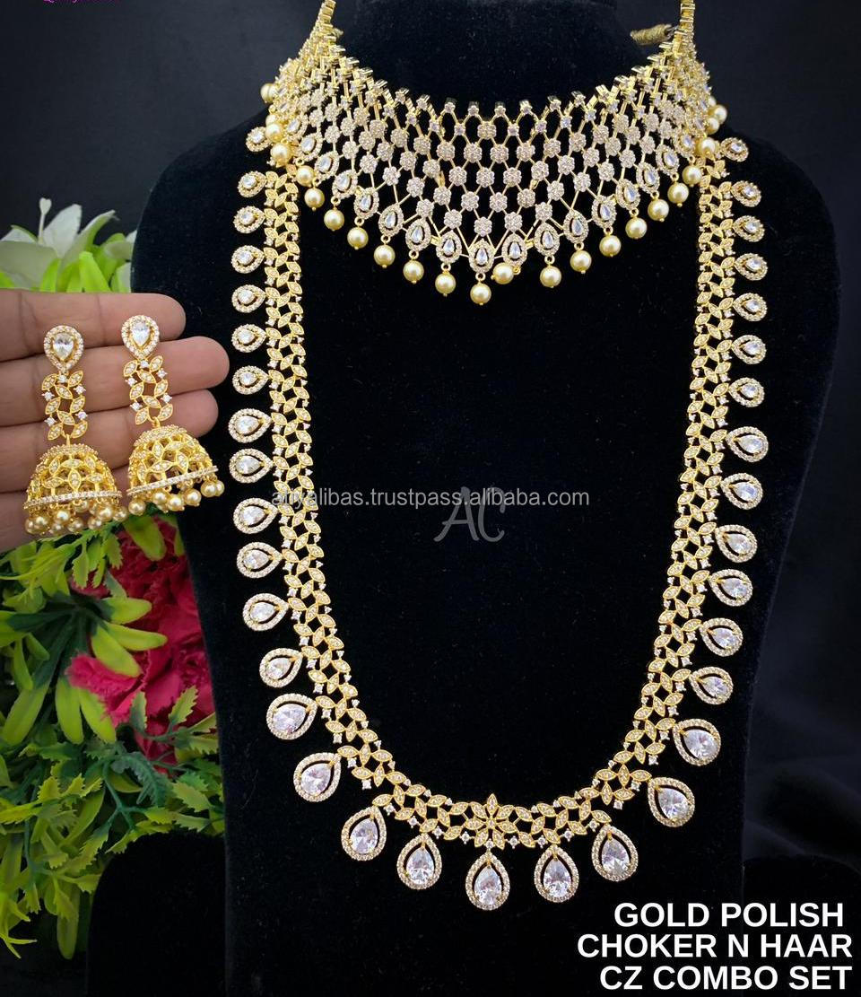 美丽的优质高品质黄金波兰项链 & neckless设置沉重的珍珠和宝石