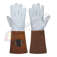 Gants de soudage résistants à la chaleur en cuir de chèvre, pour soudage à l'arc, sécurité et confort ultimes