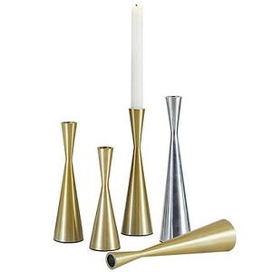 Ensemble de trois bougeoirs en métal en laiton Bougeoir en métal design attrayant Chandelier moderne Bougeoir fait à la main - Product Image 4