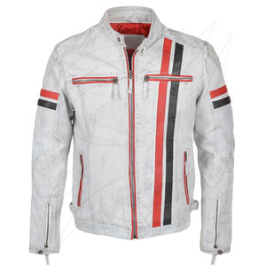 Custom Brand Printing <b>Cheap</b> Price High Quality Leather <b>Motorcycle</b> Racing Jacket - Product Image 1