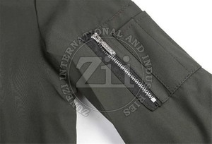 Hot Sale Men's Bomber Jacket Winter Windbreaker <b>Stand</b> Collar Comfortable Canvas Reversible Lightweight Plus Size Made Pakistan - Product Image 6