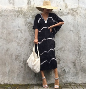 Vente en gros, fabrication et vente en gros de vêtements pour femmes, cravate à rayonne, Kaftan - Product Image 1