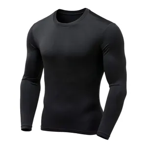 T-shirt da uomo a compressione con strato di Base superiore a compressione da uomo t-shirt da uomo Cool Dry Running Sport Shirts Gear Fitness collant per la corsa