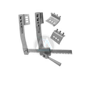 Écarteurs de sternum manuels en acier avec double lames 7in (17.8cm) longueur de bras - Product Image 5