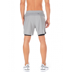 Shorts décontractés pour hommes, taille élastique, séchage rapide, double couche en toile, collection 2022, vente en gros - Product Image 5