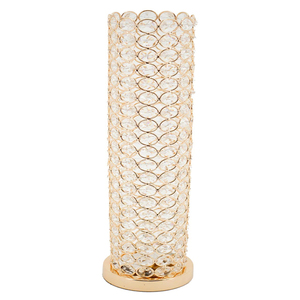 TENDANCE DE L'INDUSTRIE ARGENT FINI MÉTAL DÉCORATION DE MARIAGE PORTE-BOUGIE EN CRISTAL POUR LA DÉCORATION DE LA MAISON MODERNE - Product Image 2