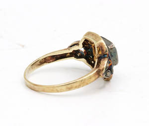 Anillo victoriano hecho a mano cuadrado Polki diamante piedra preciosa 925 sólido esterlina IGI certificado boda fiesta joyería bisel ajuste - Product Image 4