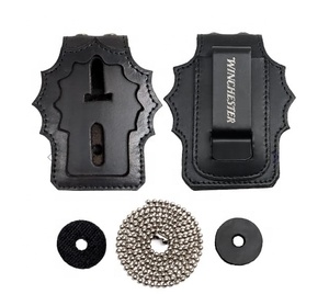 Porte-badges en cuir véritable de grande entreprise personnalisé, porte-badges de sécurité, chaîne de cou, porte-badges - Product Image 5