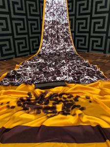 Femme porter Saree imprimé numérique avec chemisier imprimé très belle couleur vêtement - Product Image 5