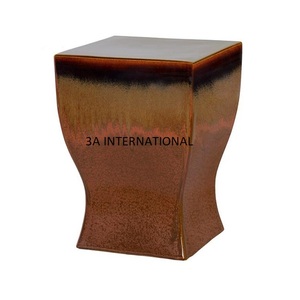 Muebles modernos para el hogar, taburete con acabado envejecido de latón, diseño único con forma cilíndrica para el dormitorio de entrada para salas de estar de hoteles - Product Image 3