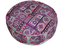 Nouveautés 2022 - Pouf ottoman en coton au design traditionnel personnalisé, prix d'usine Malani Impex Inc, vente en gros, décoratif