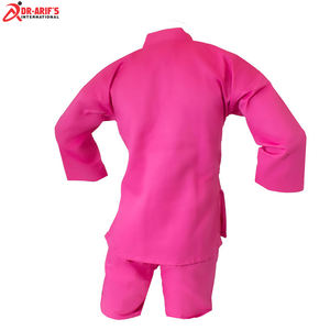 Ropa deportiva de algodón blanco de alta calidad Poliéster ligero Karate Gi Ropa de artes marciales personalizada Servicios OEM disponibles Caliente - Product Image 3