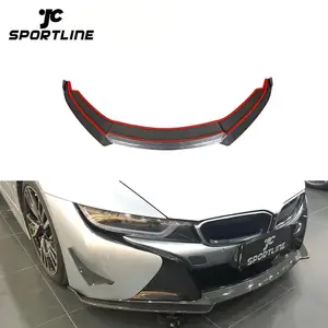 Serat Karbon I8 Depan Diffuser Bibir untuk BMW I8 Coupe 2 Pintu 14-18