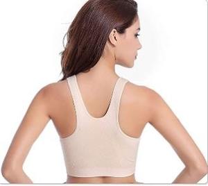 2021 Women Polyester Sport Fashion Workout Breathable Push Up Hooded Gym Sports Bra - Product Image 5