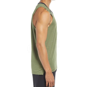 Gilet de gym pour hommes, mince, décontracté, respirant, séchage rapide, tricoté en polyester/coton de bonne qualité - Product Image 5