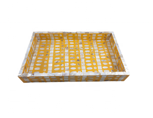 ชุดถาดใส่เครื่องหอมบาคูร์ขนาดเล็กแบบอินเดีย กลิ่นกุหลาบ สำหรับขายส่ง งานฝีมือฝังมุกคุณภาพสูง ทำจากไม้ - Product Image 6