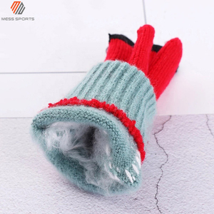 <b>Men</b> Women Checked Cotton Soft Lining <b>Thermal</b> Elastic Cuff Texting Anti Sports for Screen Winter <b>Gloves</b> - Product Image 5