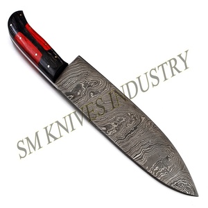 ชุดมีดเชฟเหล็กดามัสกัสขนาด13นิ้ว (Smk1157) เหล็กเนื้อโลหะคาร์บอนเครื่องมือทำครัวสแตนเลส - Product Image 6