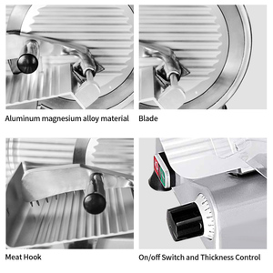 <span class=keywords><strong>Trancheuse</strong></span> à viande à épaisseur de coupe réglable, lames de 250 mm, <span class=keywords><strong>trancheuse</strong></span> à bacon, <span class=keywords><strong>trancheuse</strong></span> à jambon, coupe-viande électronique, <span class=keywords><strong>trancheuse</strong></span> à viande <span class=keywords><strong>italienne</strong></span> - Product Image 4