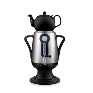 <span class=keywords><strong>Samovar</strong></span> elettrico in acciaio inossidabile con grande <span class=keywords><strong>teiera</strong></span> in ceramica - Product Image 1