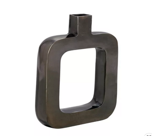 Vase à fleurs en aluminium Forme de bouteille antique pour la décoration intérieure - Product Image 1