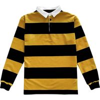 Maillot de rugby traditionnel Barbarian à manches longues, 4 pouces, pour le style, unisexe, respirant, 100% coton