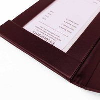 Nouveau menu LED confortable de dossier de facture de couverture de menu de restaurant de conception avec le certificat de la CE