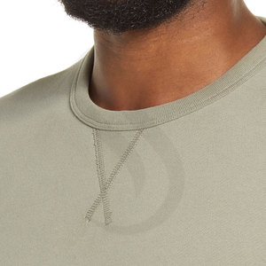 Stinact Enterprises Rundhals-Sweatshirt 100% Baumwolle Locker Geschnitten Unisex Lässiger Pullover Winter Gestricktes Frontlogo Einfarbig - Product Image 2