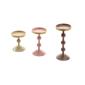 ชุดเชิงเทียน2แบบที่มีดีไซน์ที่น่าสนใจมีคุณภาพระดับพรีเมียมที่วางเทียนเหล็กขนาดแตกต่างกัน - Product Image 3