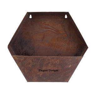 Maceta de lujo hecha a mano de alta calidad de Color personalizado, maceta de pared galvanizada, forma de cubo, gran oferta, jardín decorativo para el hogar - Product Image 4