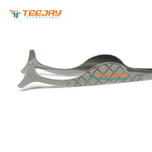 TEEJAY Applicateur de faux cils le plus vendu en acier inoxydable 10 mm avec poignée diamantée finition argentée et pointe dentée de précision - Product Image 4