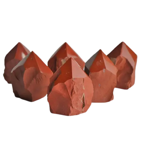 RED JASPER Rough Tower Raw Bottom 3-4 Stück in einem Kilo Natural RED JASPER Stone Rough Point Großhandel