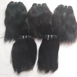 Grosir kualitas unggul rambut Mongolia virgin remy Mongolia alami lurus rambut manusia sambungan