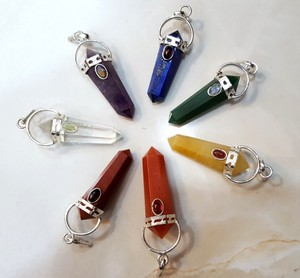 Supplier of Double Point <b>Chakra</b> Pendants <b>Set</b> : Double Point <b>Chakra</b> Pendants <b>Set</b> for Sale - Product Image 1