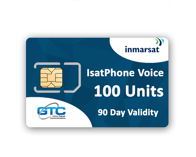 Inmarsat Satellite Phone SIM Card With Prepaid Airtime Minutes (Global Use)