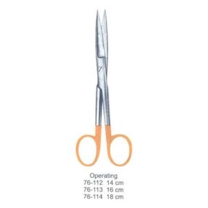 Tijeras quirúrgicas de acero chapado en oro satinado de mano Abrazadera recta Instrumento TC Equipo manual Certificado CE - Product Image 3