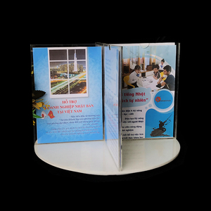 Countertop Clear Acrylic Magazine Flyers Leaflet Holder Brochure Display Rack/ acrylic leaflet holder - Product Image 3