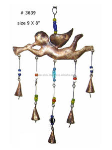 Carillon à vent mural en laiton d'angle décoratif avec cloche pour la décoration de la maison carillon à vent en laiton de conception Unique - Product Image 2