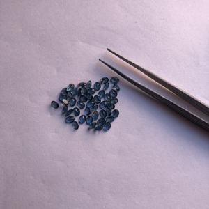 3mm 4mm 5mm pierre naturelle de topaze bleue de Londres à facettes coupe ovale pierre précieuse semi-précieuse pour la fabrication de bijoux boucles d'oreilles pendantes - Product Image 1